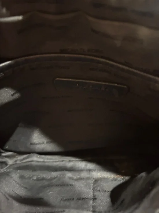 Michael Kors Black Crossbody with Gold-Tone Chain Strap - Picture 10 of 12